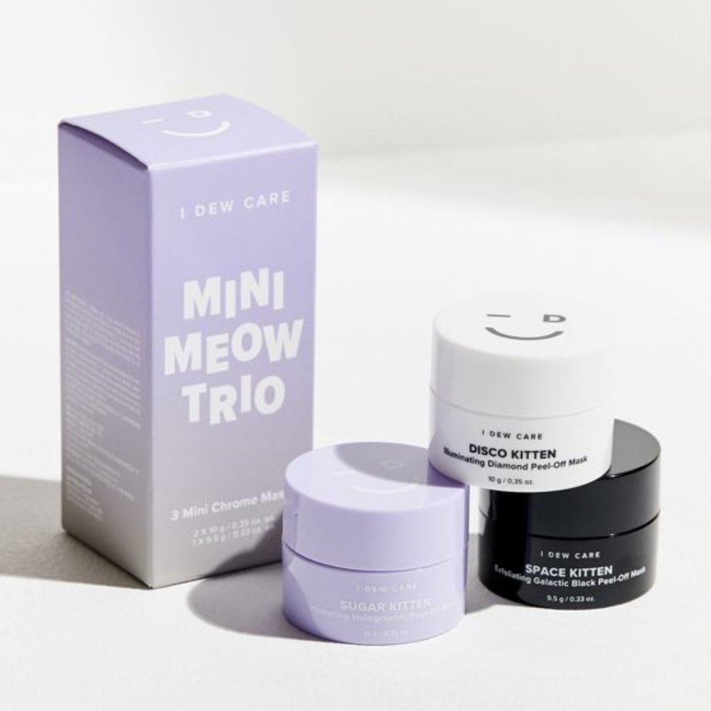 [NIB] I DEW CARE Mini Meow Trio - 3 Chrome Masks